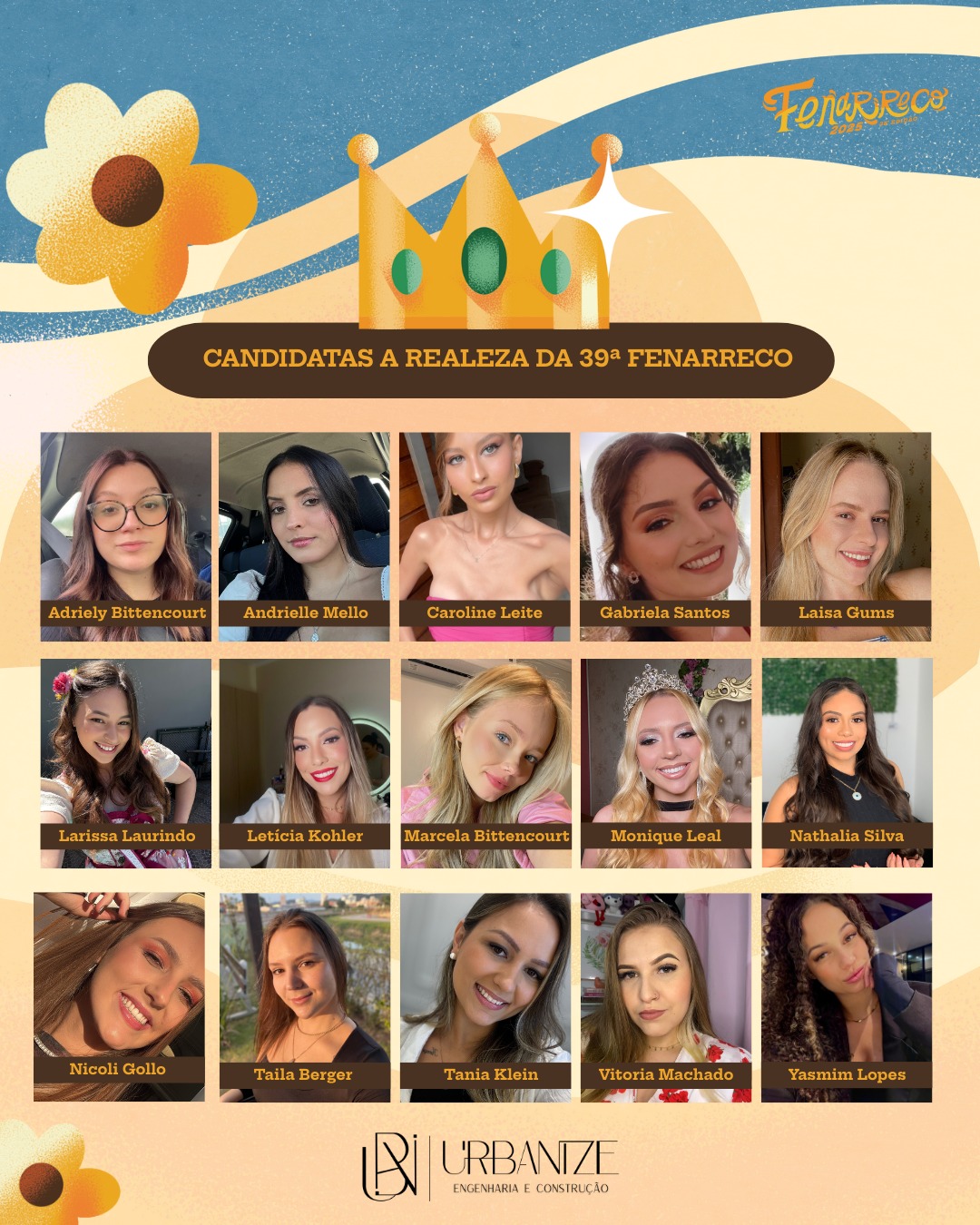 Conheça as candidatas ao título da Realeza da 39ª Fenarreco